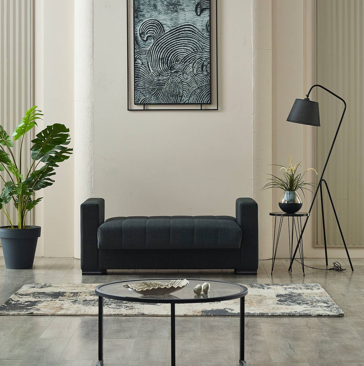 Sofa 3-2-1 Jerry anthrazit Microfaser