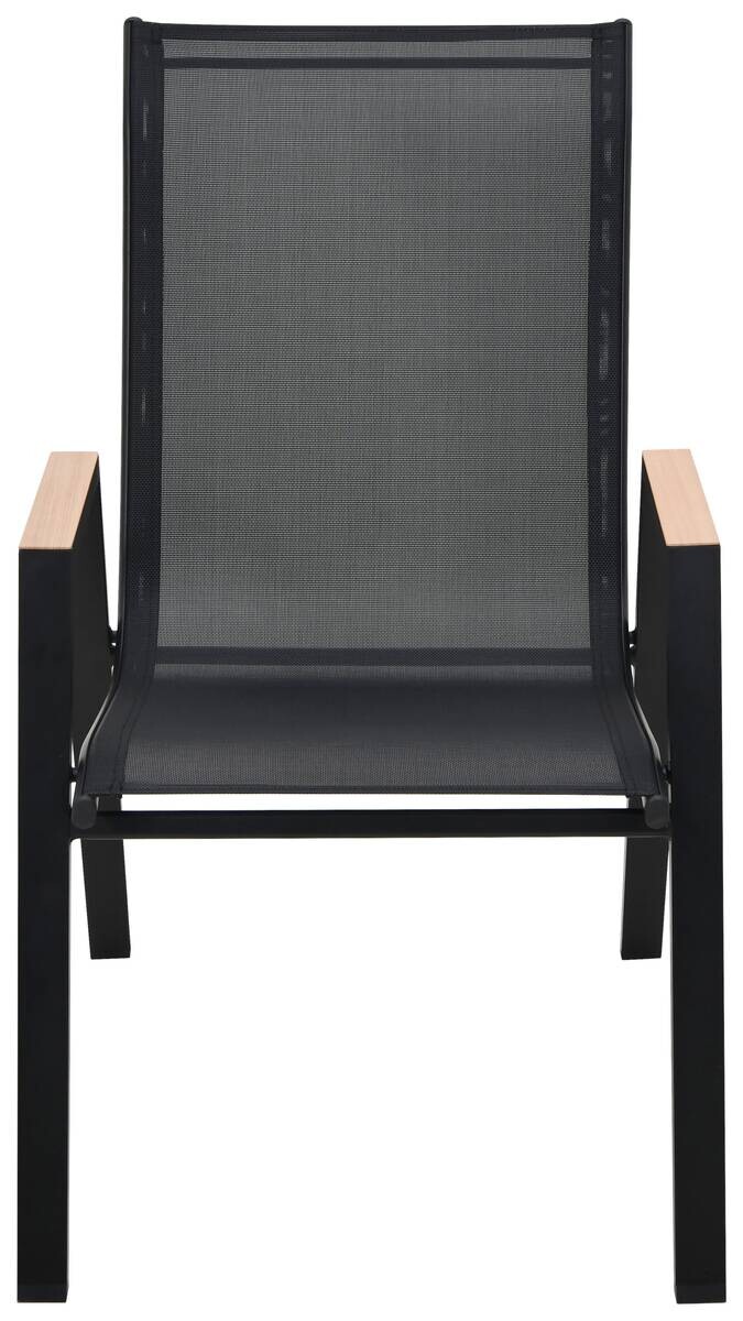 POCOline Stapelstuhl Bari schwarz Stahlrohr B/H/L: ca. 74x91x55 cm