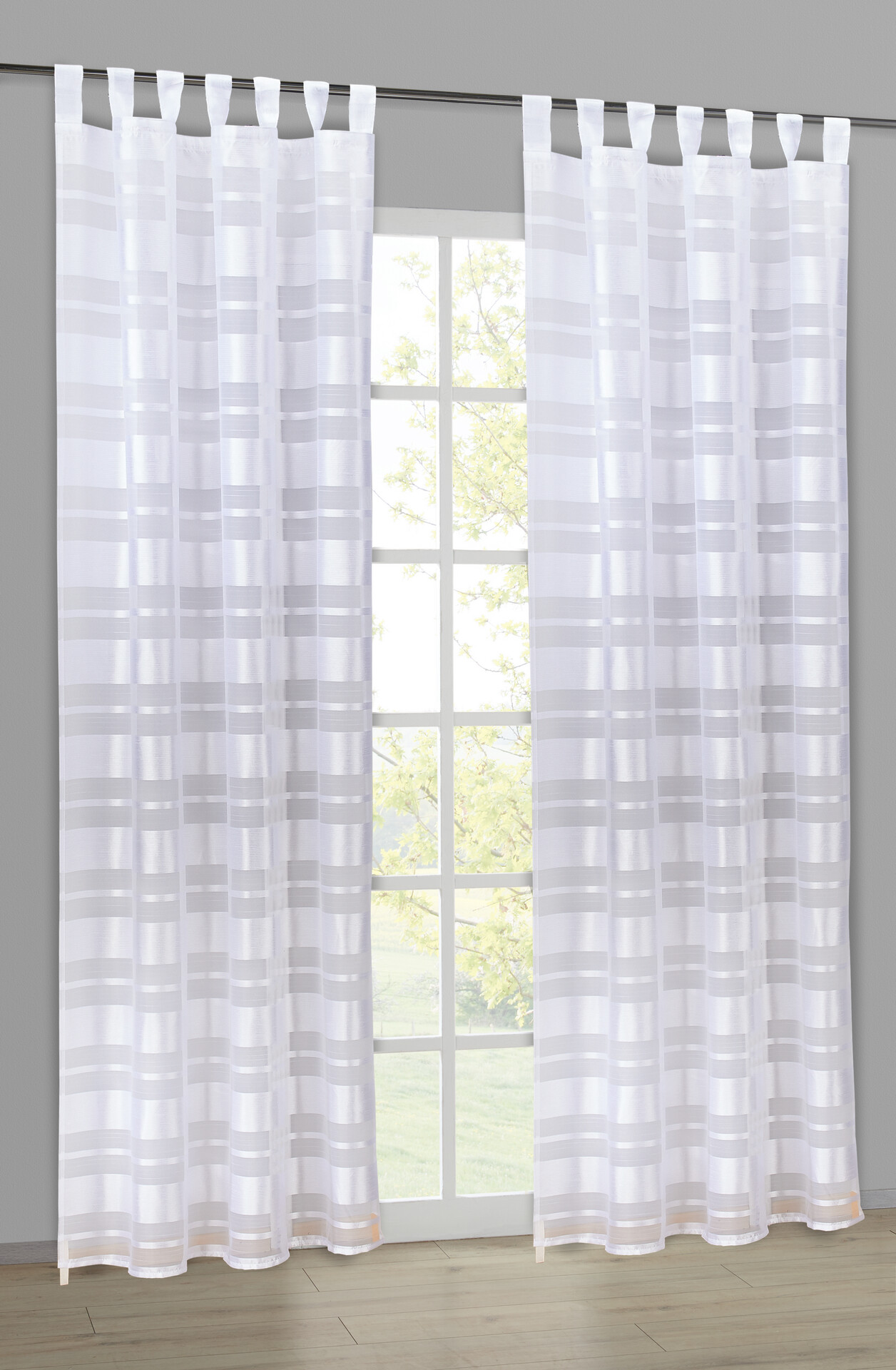 silver edition Kombivorhang Diana weiß B/H: ca. 140x245 cm