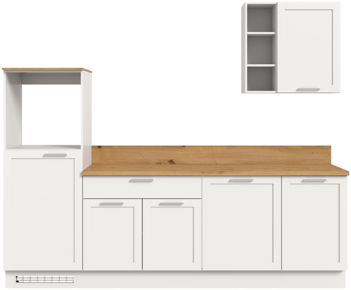 xonox.home Küchenblock Charly Eiche Artisan Nachbildung B/H/T: ca. 260x222x60 cm