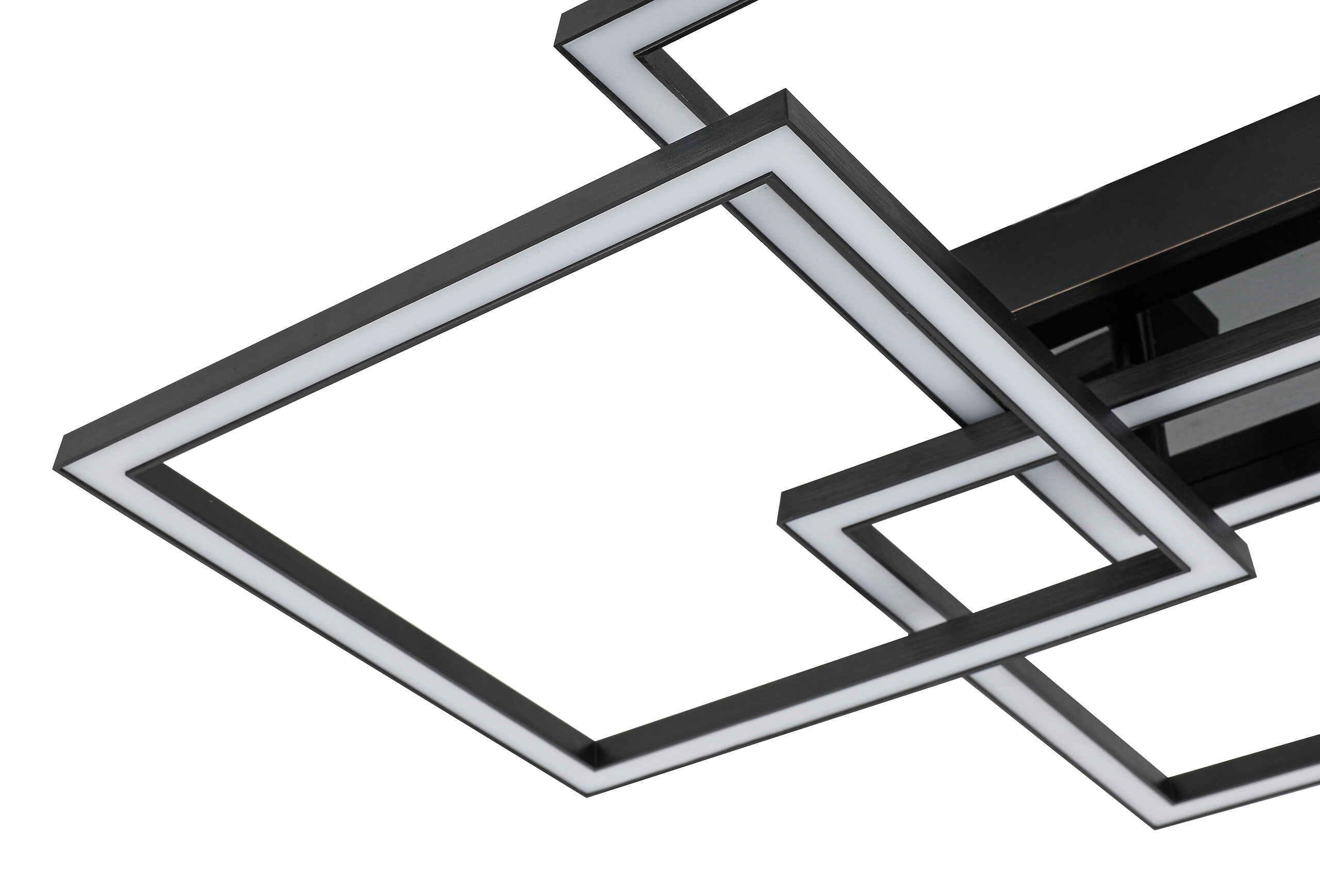 Nolo LED-Deckenleuchte Triple schwarz Kunststoff B/H/T: ca. 49,5x45x8 cm