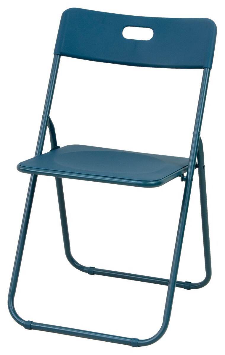 Klappstuhl Viva blau Kunststoff B/H/T: ca. 84,5x80x46 cm