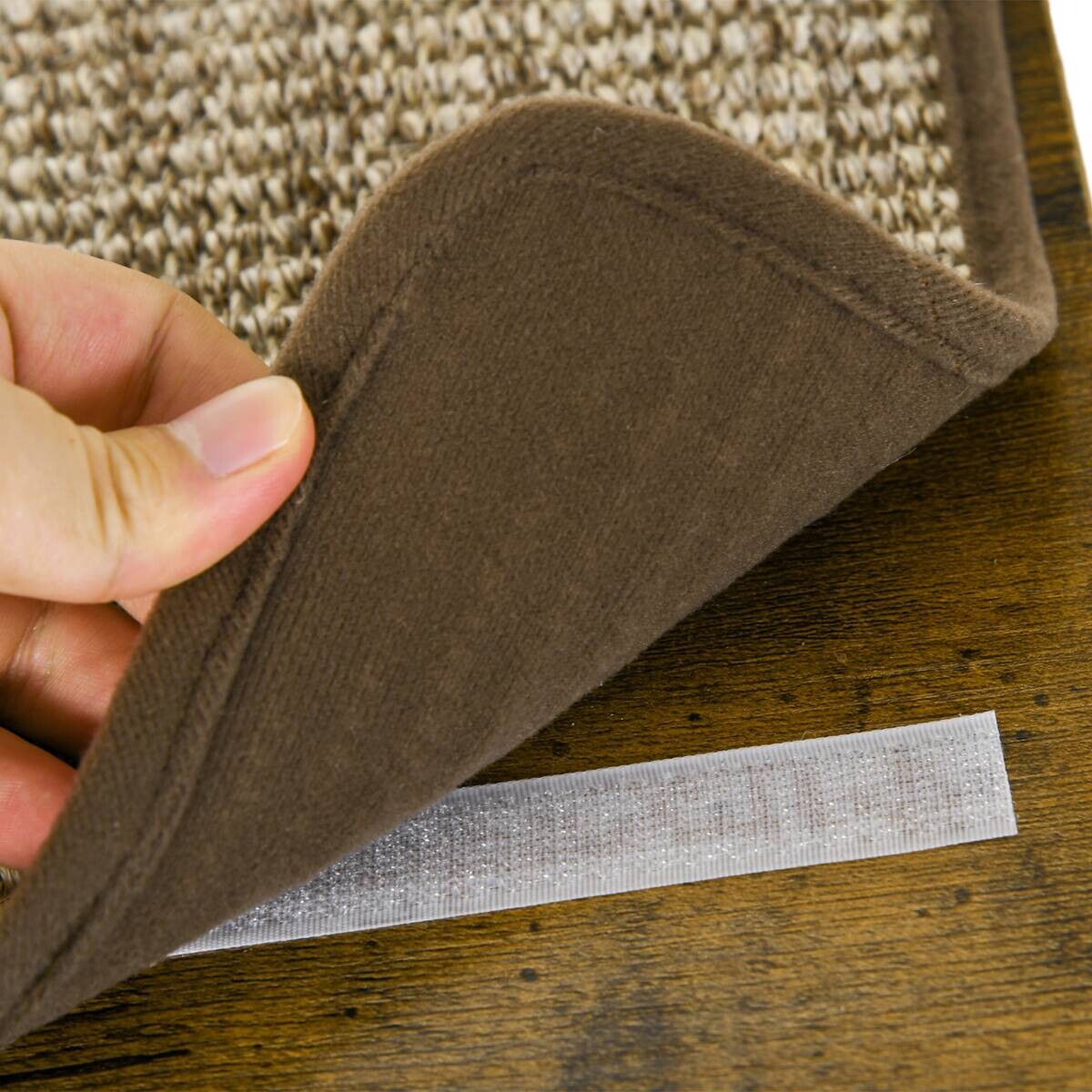 PawHut Katzenregal-Set braun Sisal B/H/L: ca. 29x8,5x136 cm