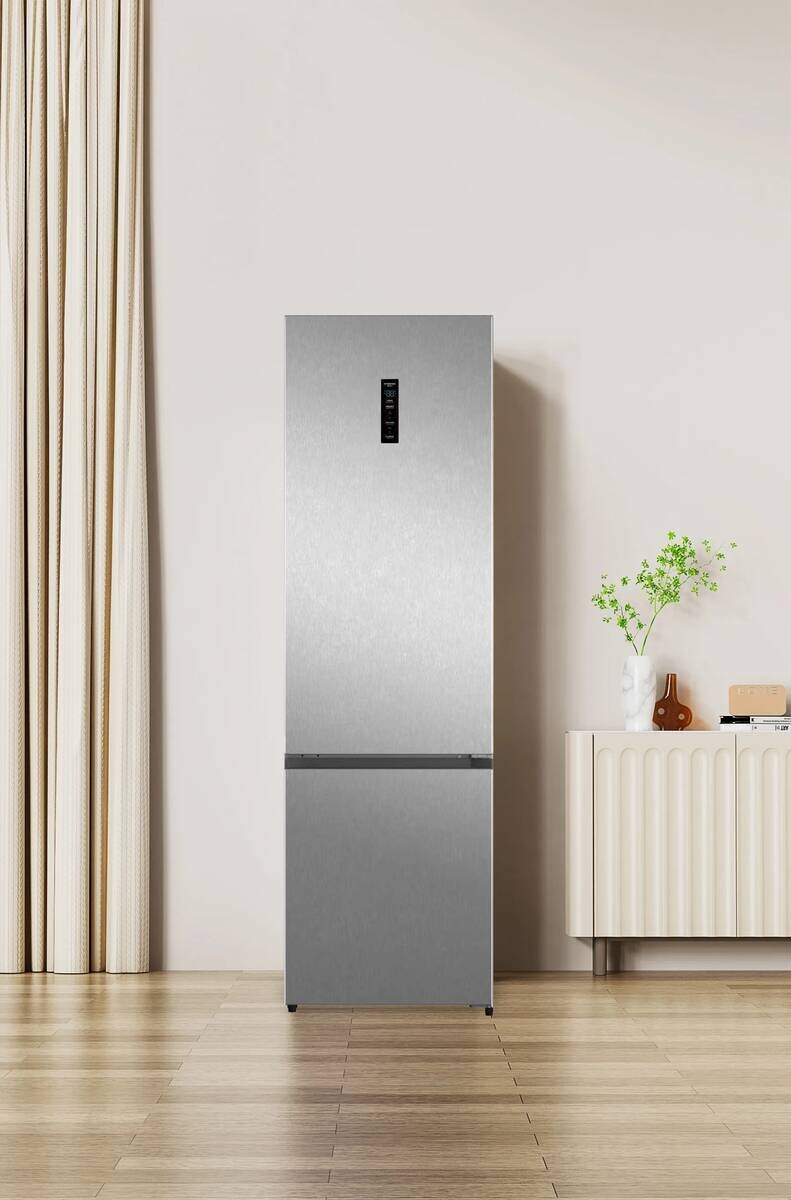 POCOline Kühl-/Gefrierkombination KGK200-442IXNFD Inox B/H/T: ca. 59,5x198,5x67 cm