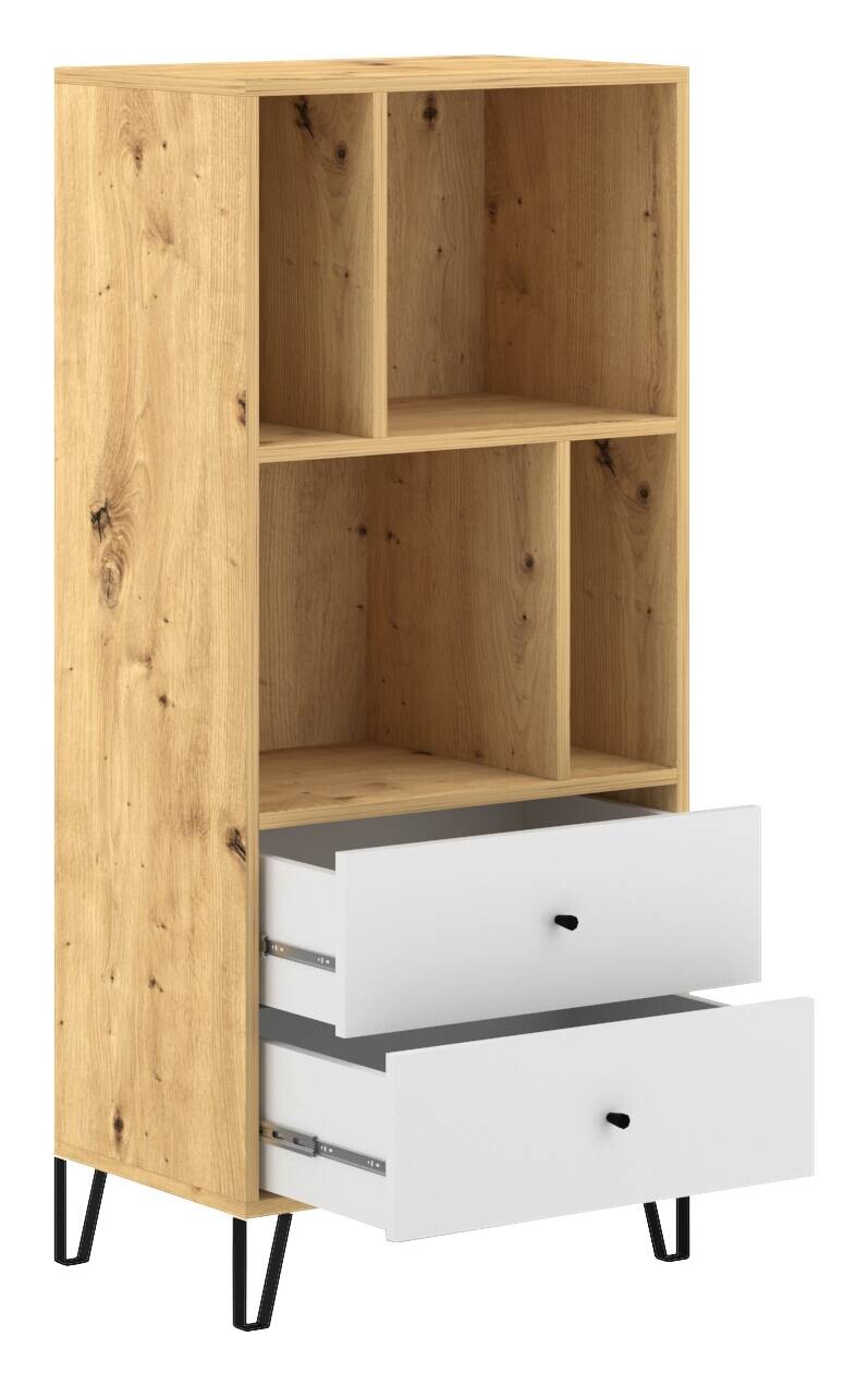 Regal BILBAO Eiche Artisan Nachbildung B/H/T: ca. 63,4x135,2x40 cm Regal BILBAO Eiche Artisan Nachbildung B/H/T: ca. 63,4x135,2x40 cm