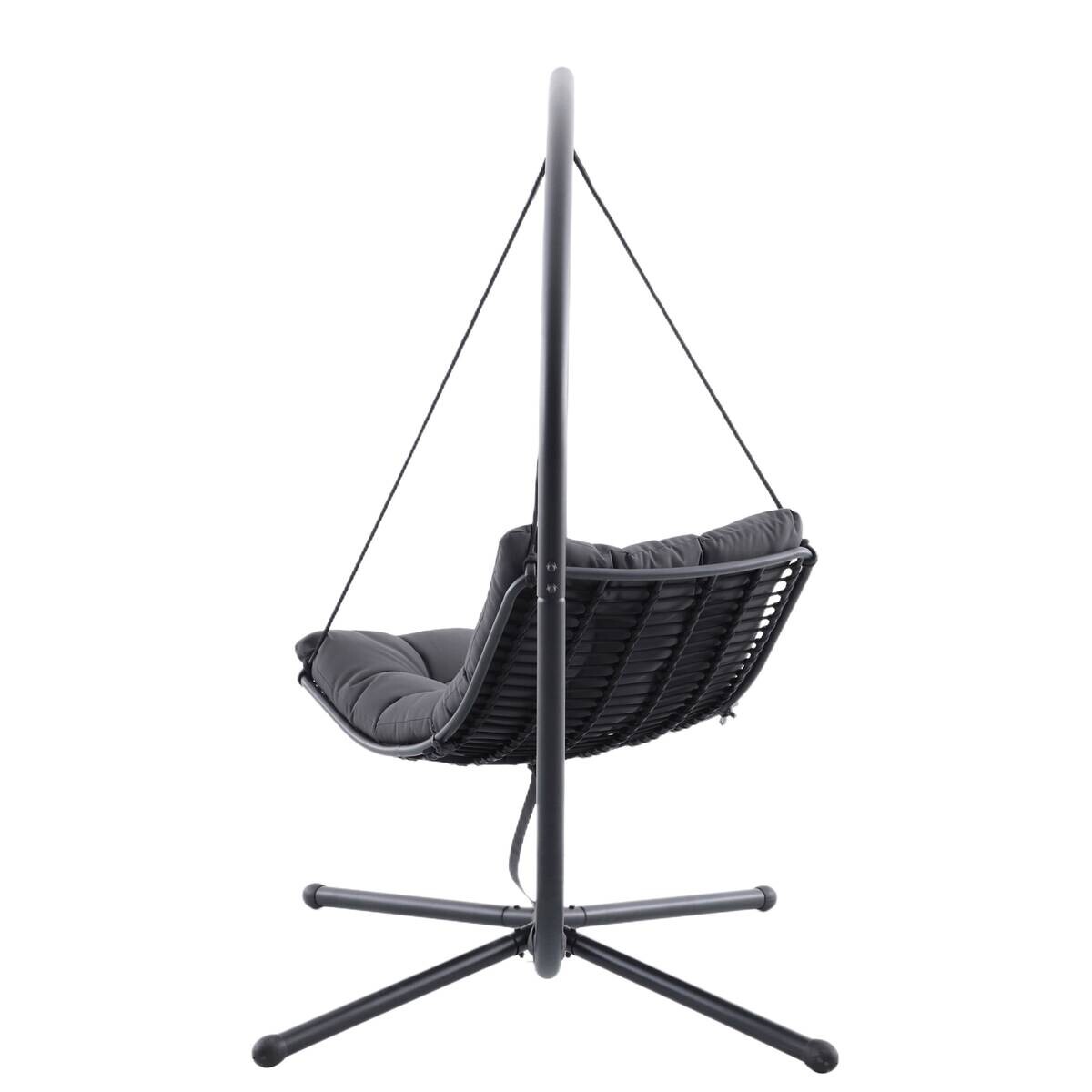 POCOline Hängesessel dunkelgrau Stahl