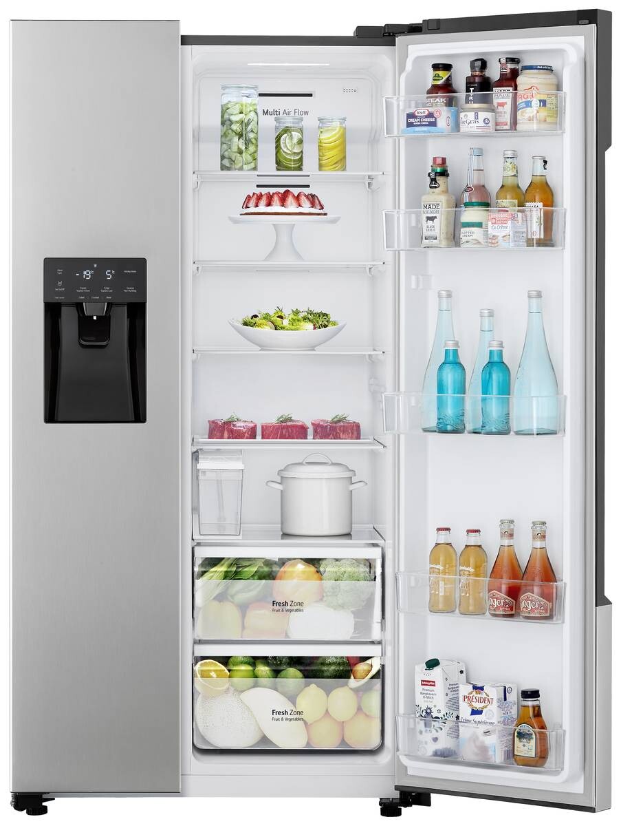 LG Side-by-Side GSM32HSBEH silber B/H/T: ca. 91x178,7x69,3 cm