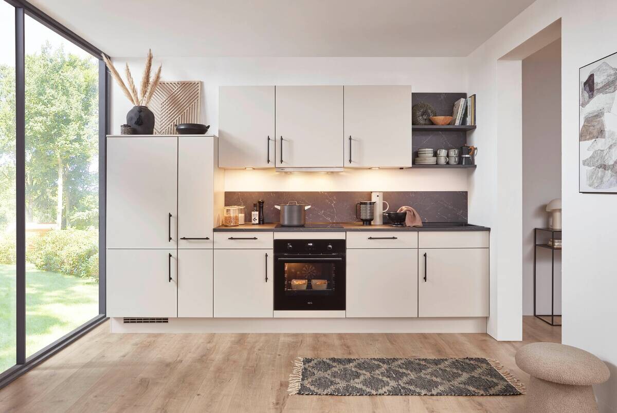 nobilia Küchenblock sand strukturiert B/T: ca. 320x60 cm