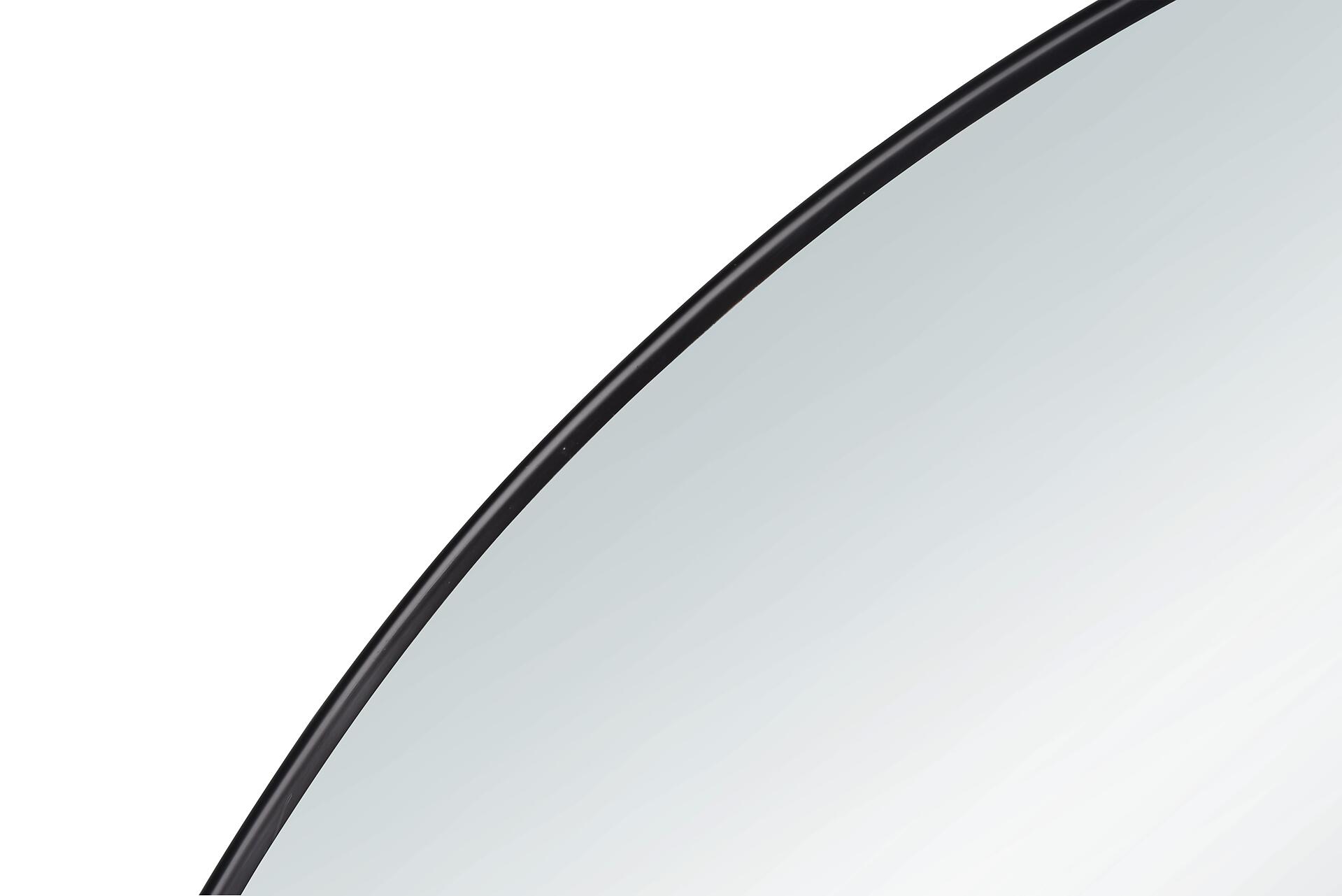 Metallspiegel Esra schwarz D: ca. 50 cm