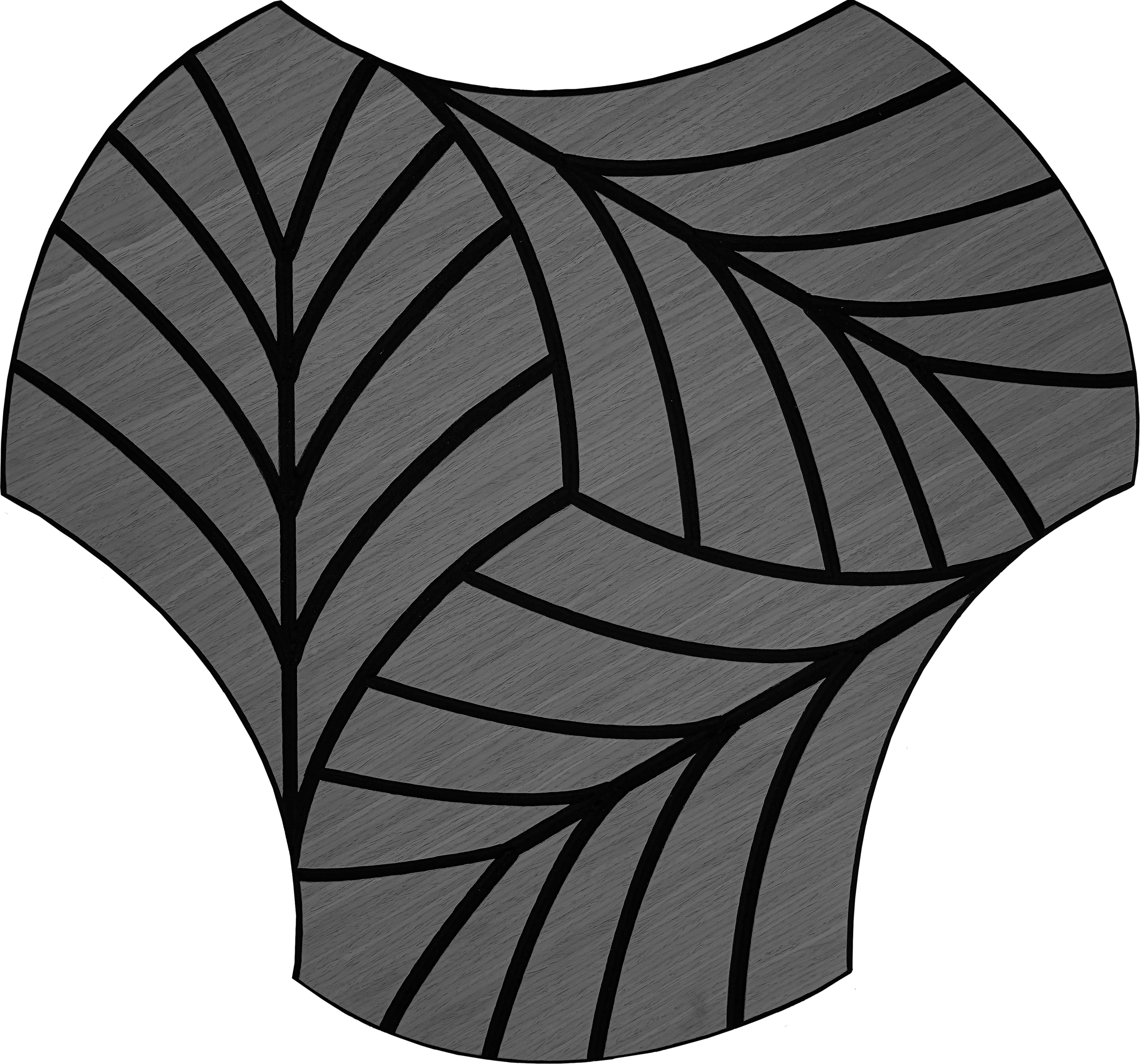 Wandpaneel grau B/H: ca. 64x60 cm