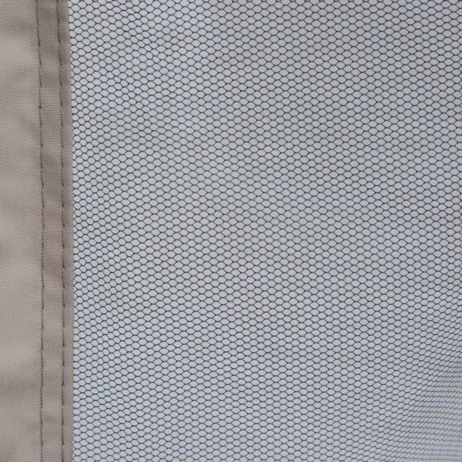 Outsunny Gartenpavillon beige Metall B/H/L: ca. 295x263x295 cm