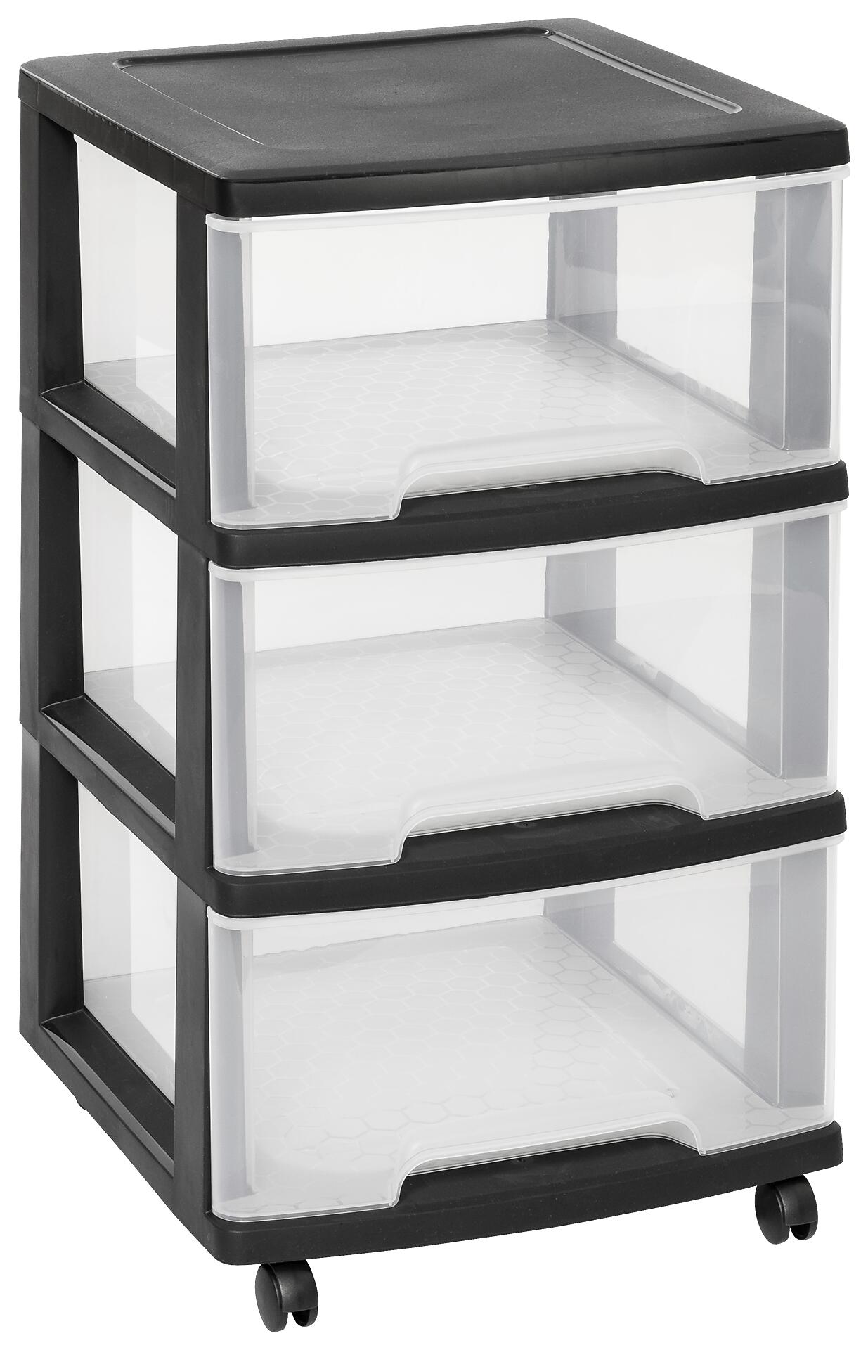 Curver Schubladenturm transparent B/H/L: ca. 39x64,5x37 cm