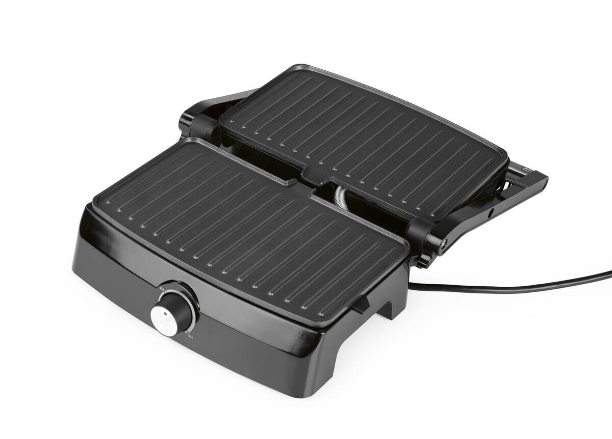 GOURMETmaxx Kontaktgrill 15173 schwarz Metall B/H/L: ca. 26,8x13x22,9 cm