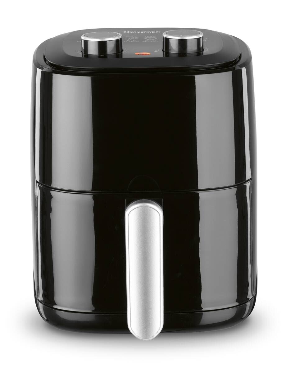 GOURMETmaxx Heißluftfritteuse schwarz Metall B/H/L: ca. 22,5x29,5x29 cm ca. 3,1 l