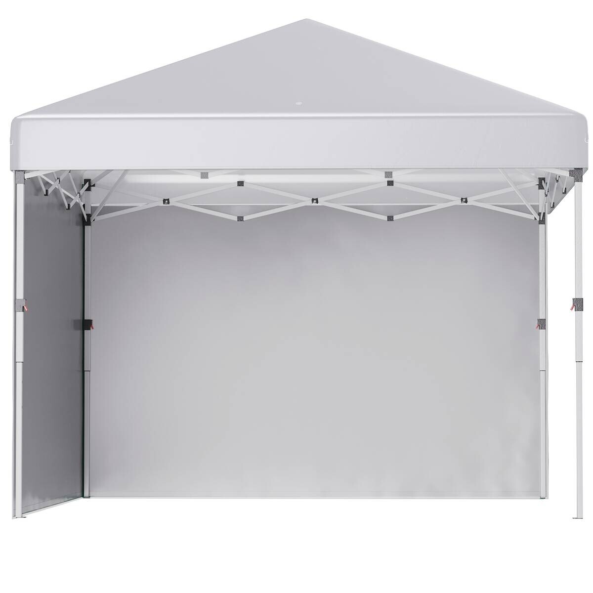Outsunny Pavillon weiß Polyester B/H/L: ca. 297x297x274 cm
