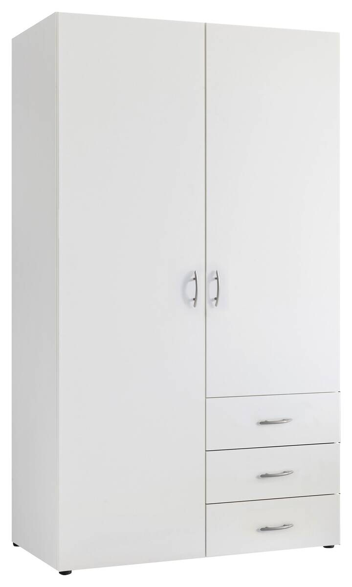 Kleiderschrank Harry weiß B/H/T: ca. 100x177x50 cm