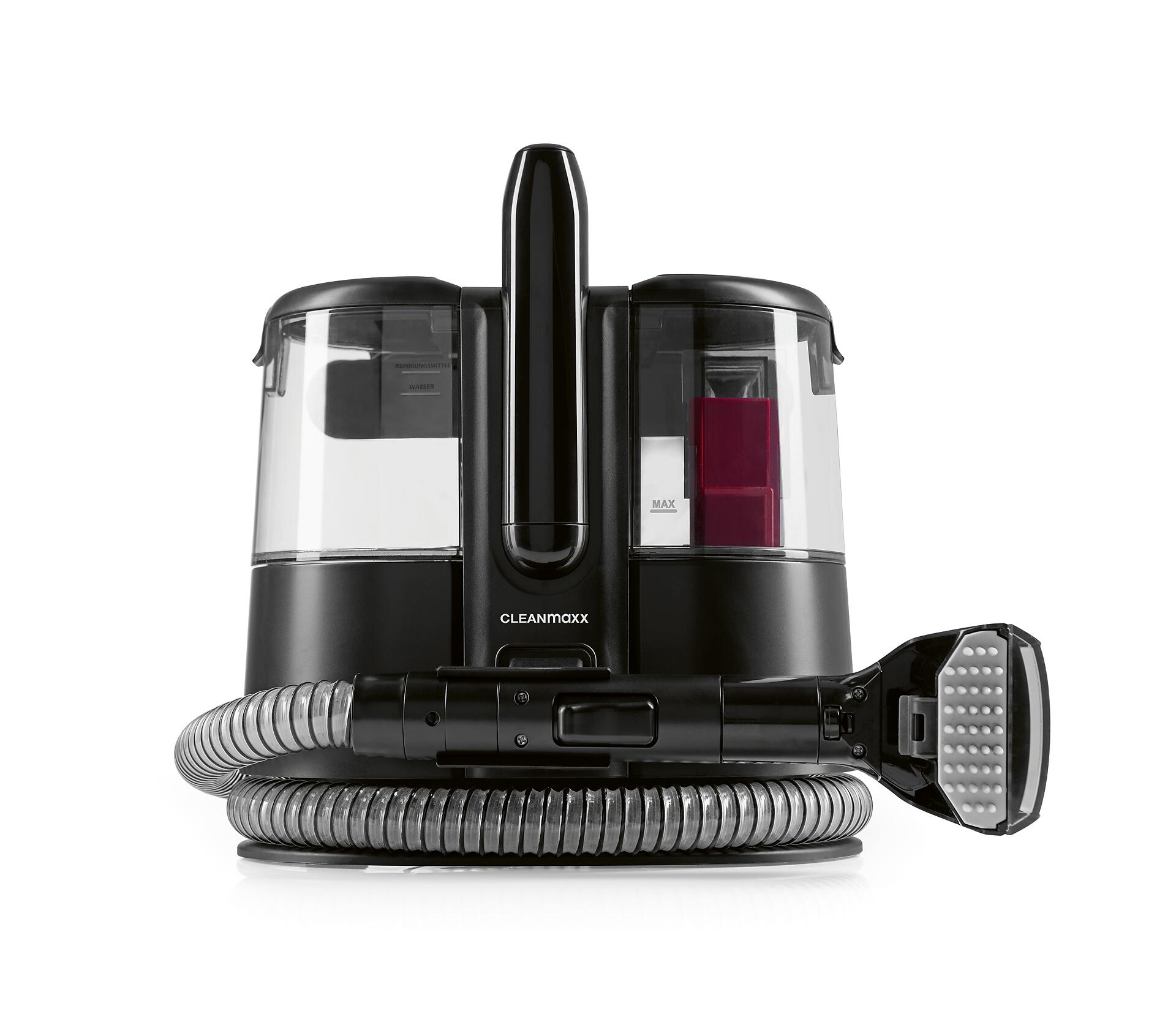 CLEANmaxx Polster -und Teppichreiniger schwarz rot Kunststoff B/H/L: ca. 33,5x33x29,5 cm ca. 400 W CLEANmaxx Polster -und Teppichreiniger schwarz rot Kunststoff B/H/L: ca. 33,5x33x29,5 cm ca. 400 W