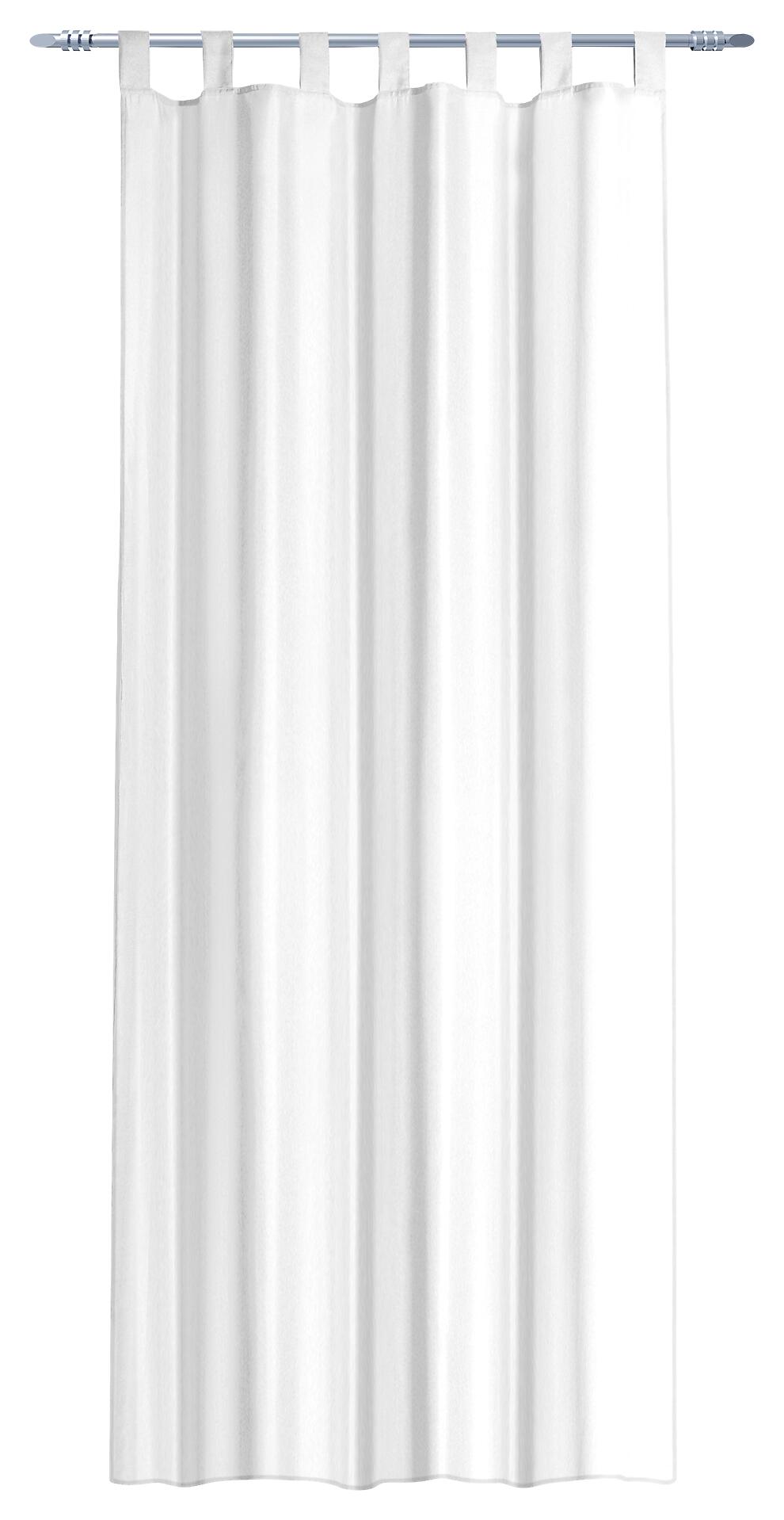 POCOline Schlaufenvorhang Silk weiß B/L: ca. 140x225 cm