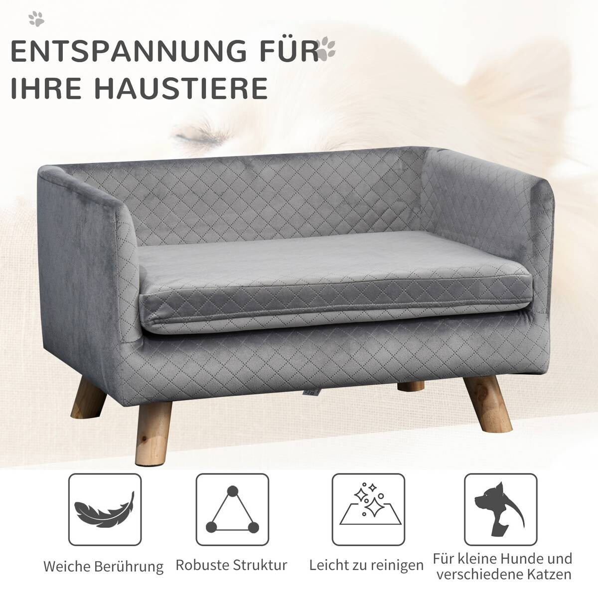PawHut Haustiersofa