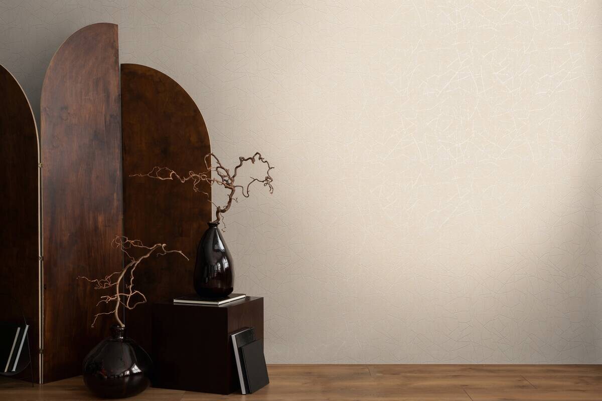 A.S.Creation Vliestapete weiß creme beige B/H/D: ca. 53x1005x9,7 cm