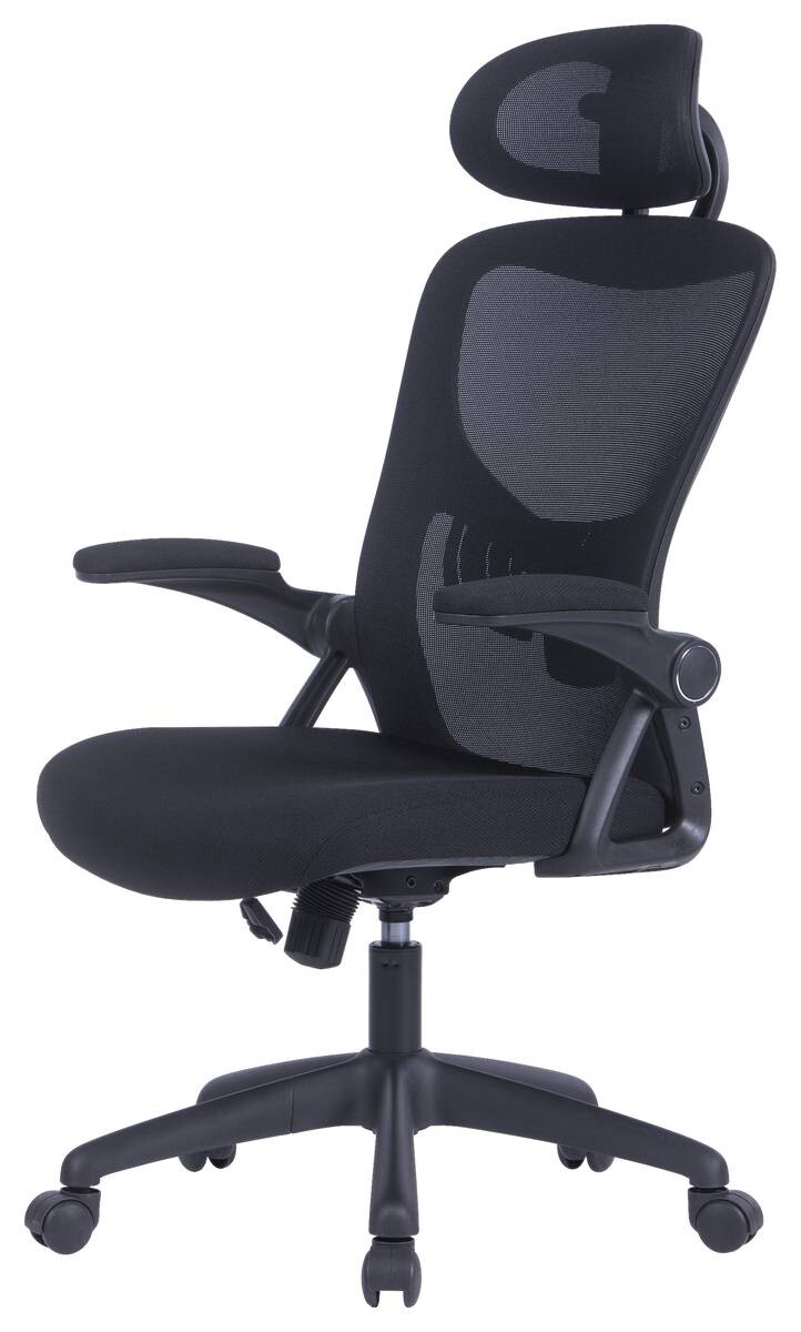 Chefsessel FLEX schwarz schwarz schwarz Webstoff Netzstoff Kunststoff