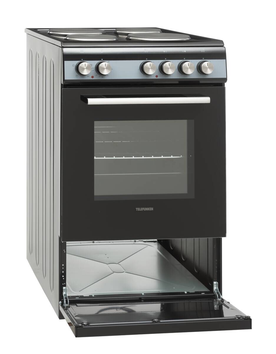 TELEFUNKEN Stand-Elektroherd TF-FS-5060-H4 schwarz B/H/T: ca. 50x85x60 cm