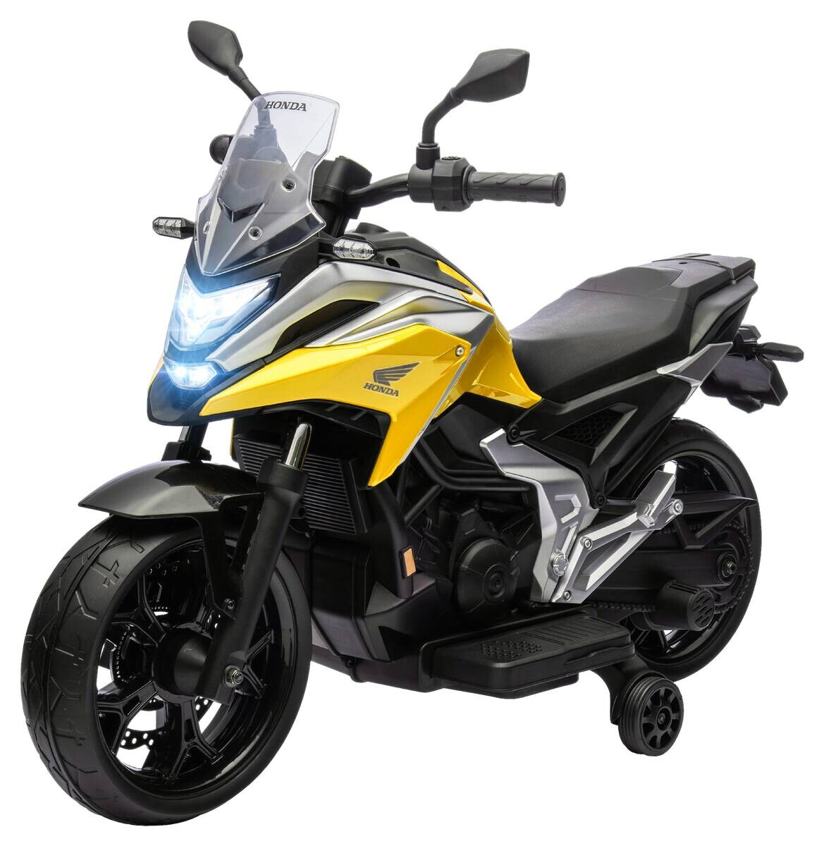 AIYAPLAY Kinder Elektro-Motorrad gelb B/H/L: ca. 46x75x107 cm