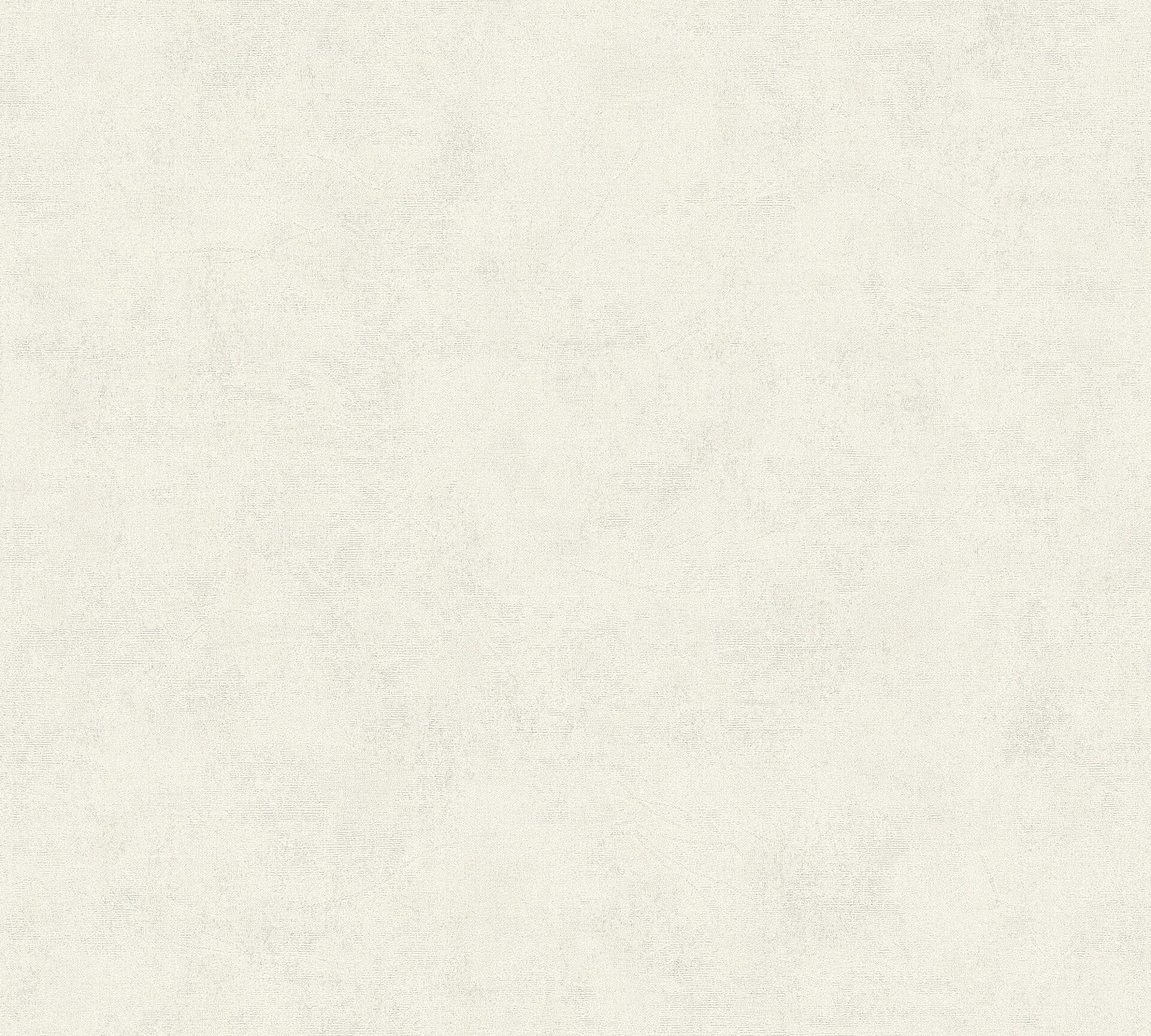 Vliestapete Uni creme weiß B/L: ca. 53x1005 cm