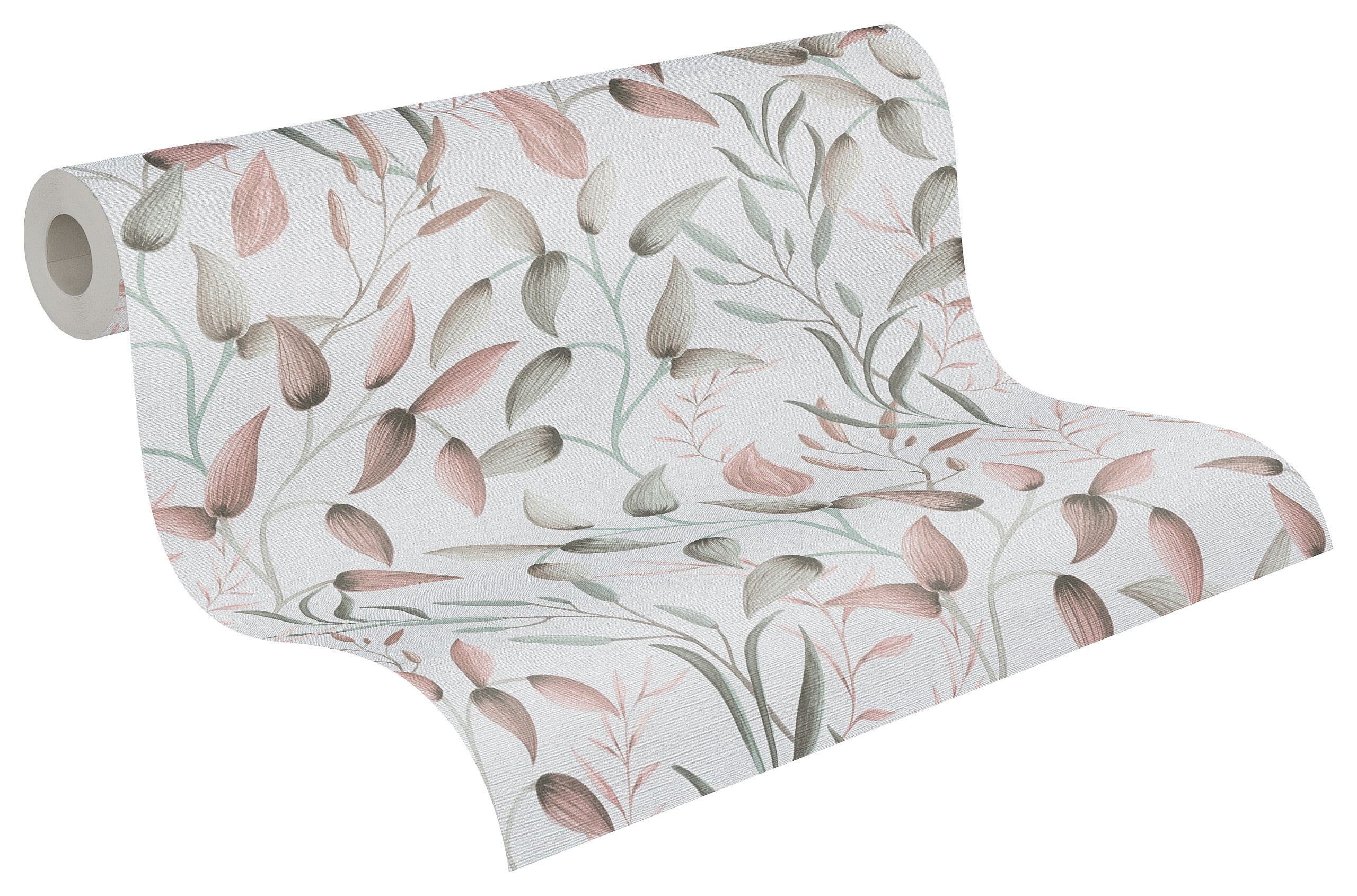 A.S.Creation Vliestapete creme rosa B/H/D: ca. 53x1005x8,2 cm