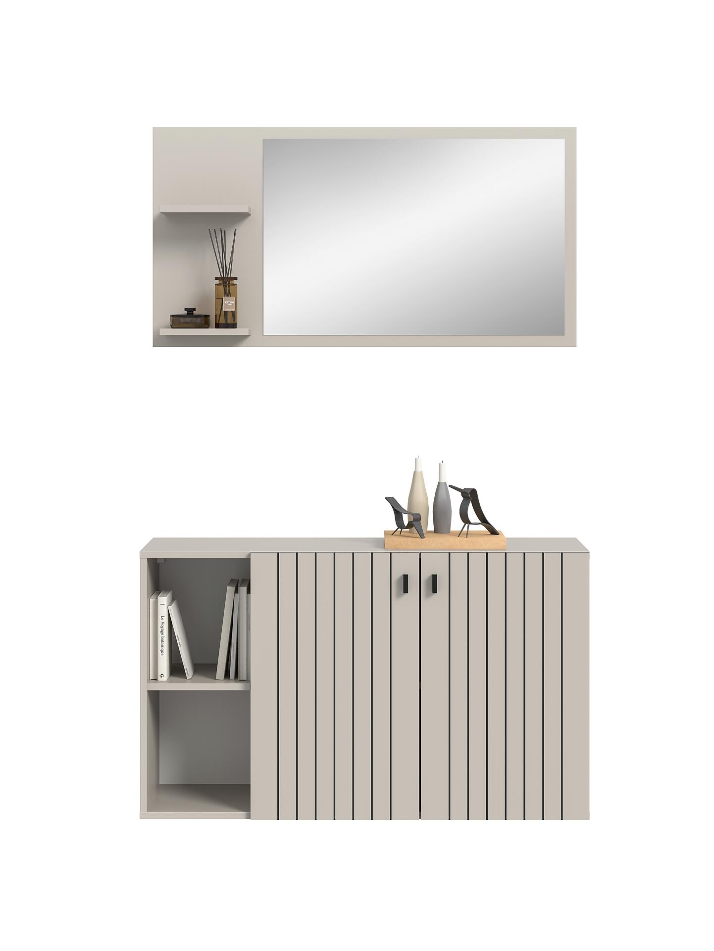 Garderobenset STATION Cashmere B/H/T: ca. 106x192x37 cm