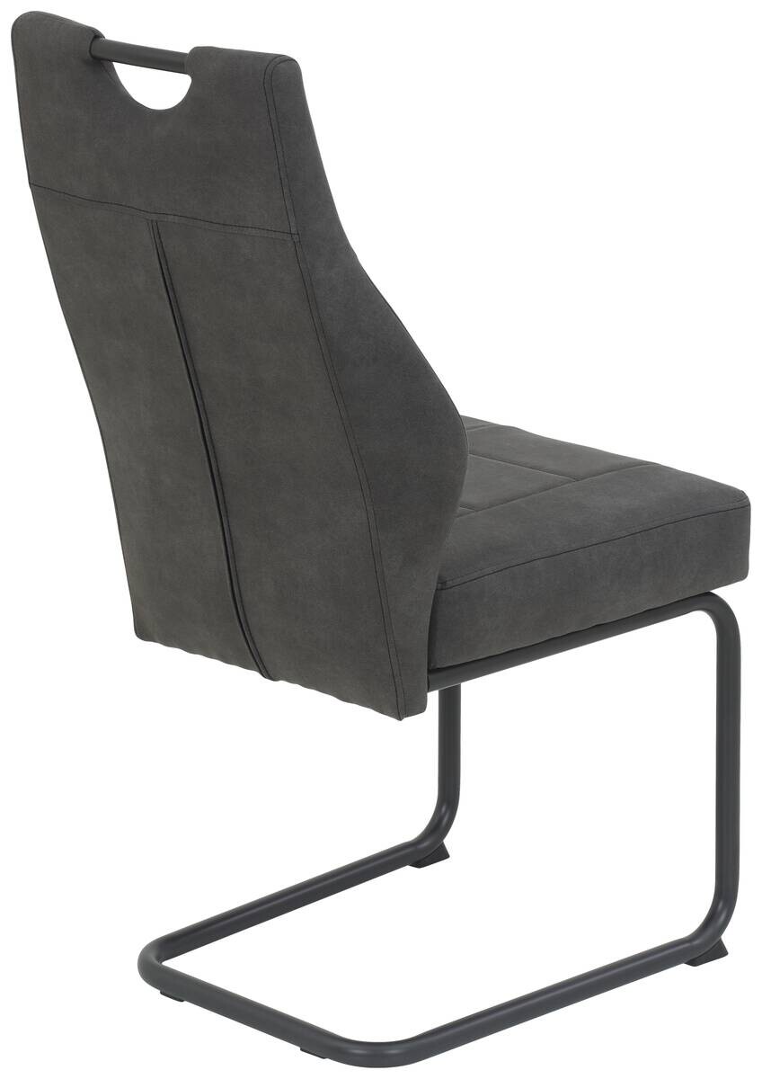 Essgruppe Inn Eiche schwarz anthrazit Holzwerkstoff B/H/T: ca. 140x76x90 cm