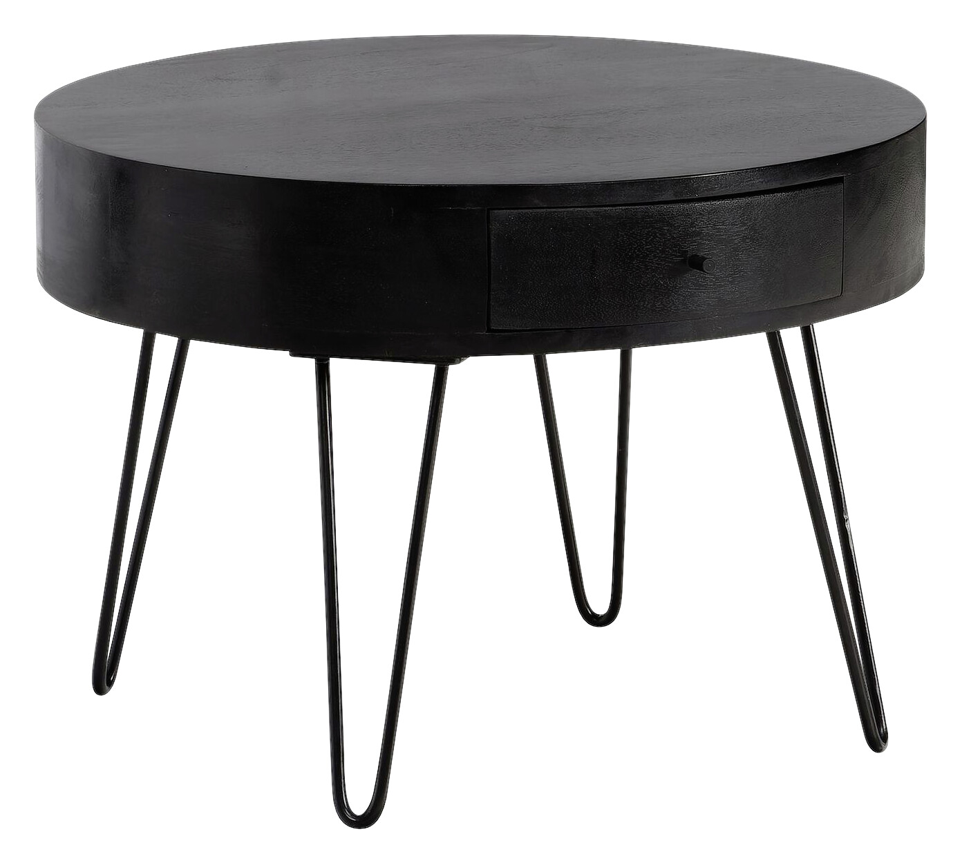 Wohnling Couchtisch schwarz Mango B/H/T: ca. 60x43x60 cm