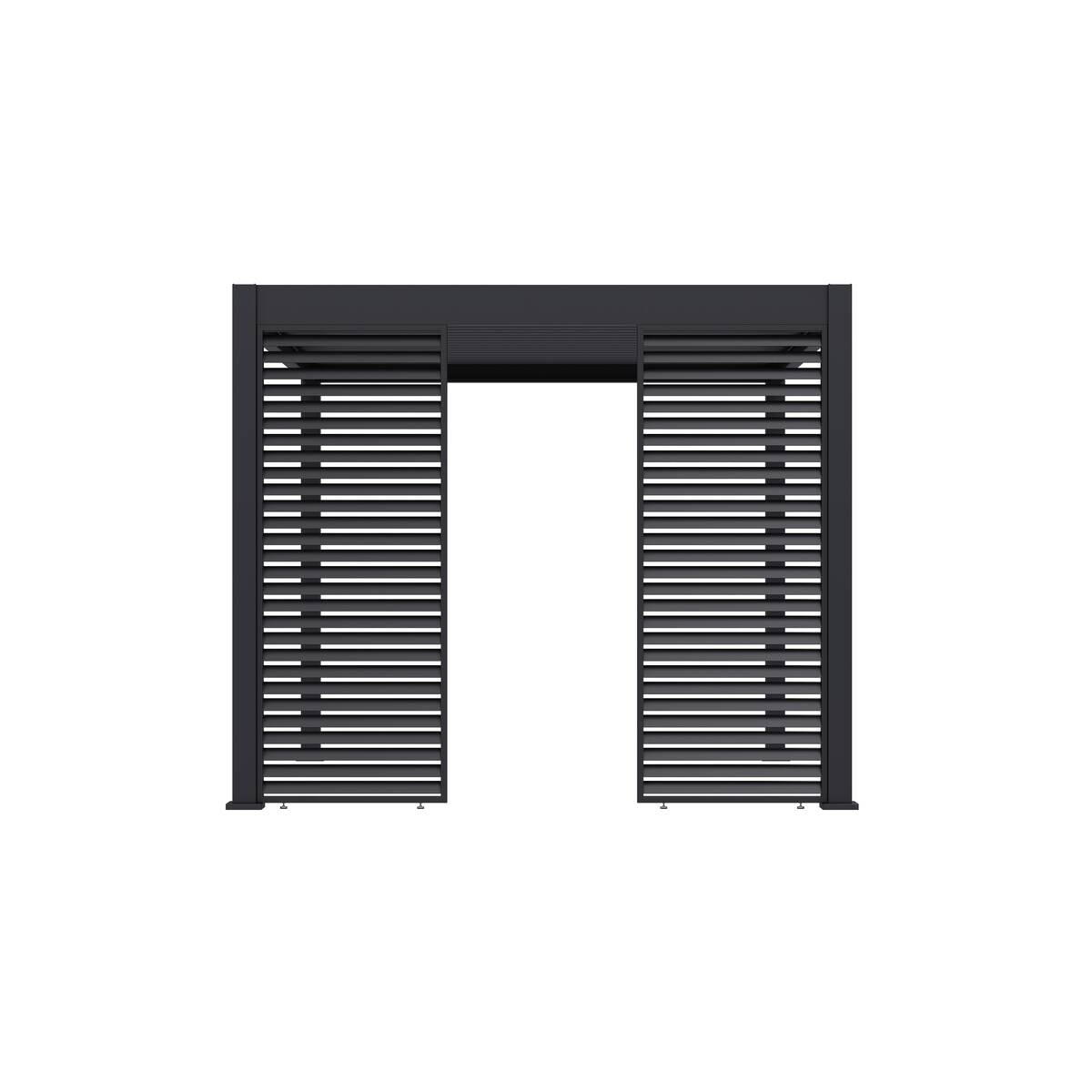 Paragon Outdoor Lamellen-Sichtschutz Grand Tuscan grau Aluminium B/H: ca. 94x234 cm