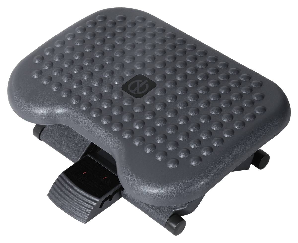 HOMCOM Fußstütze höhenverstellbar dunkelgrau