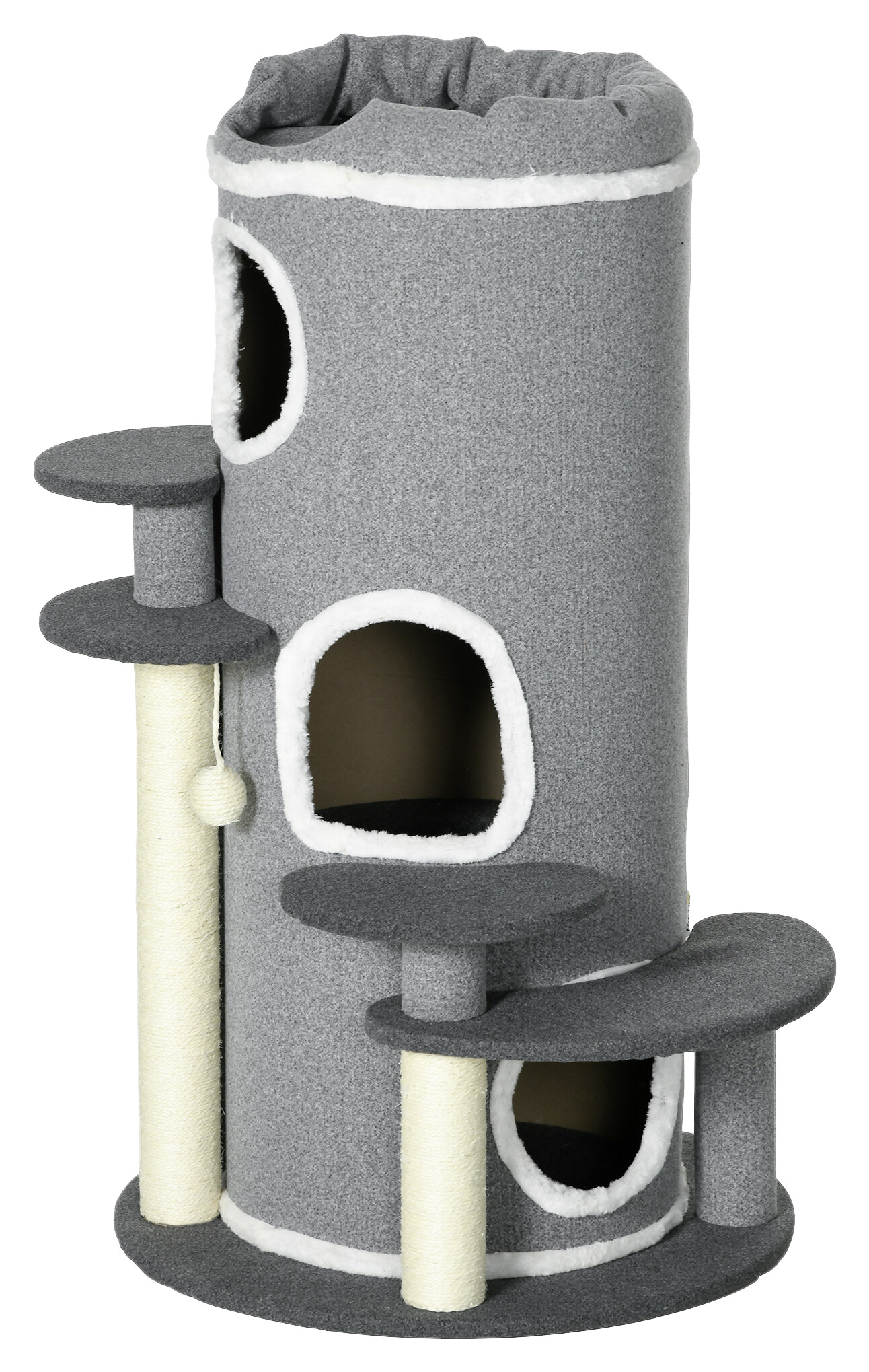 PawHut Kratzbaum grau Sisal B/H/L: ca. 57x99x57 cm