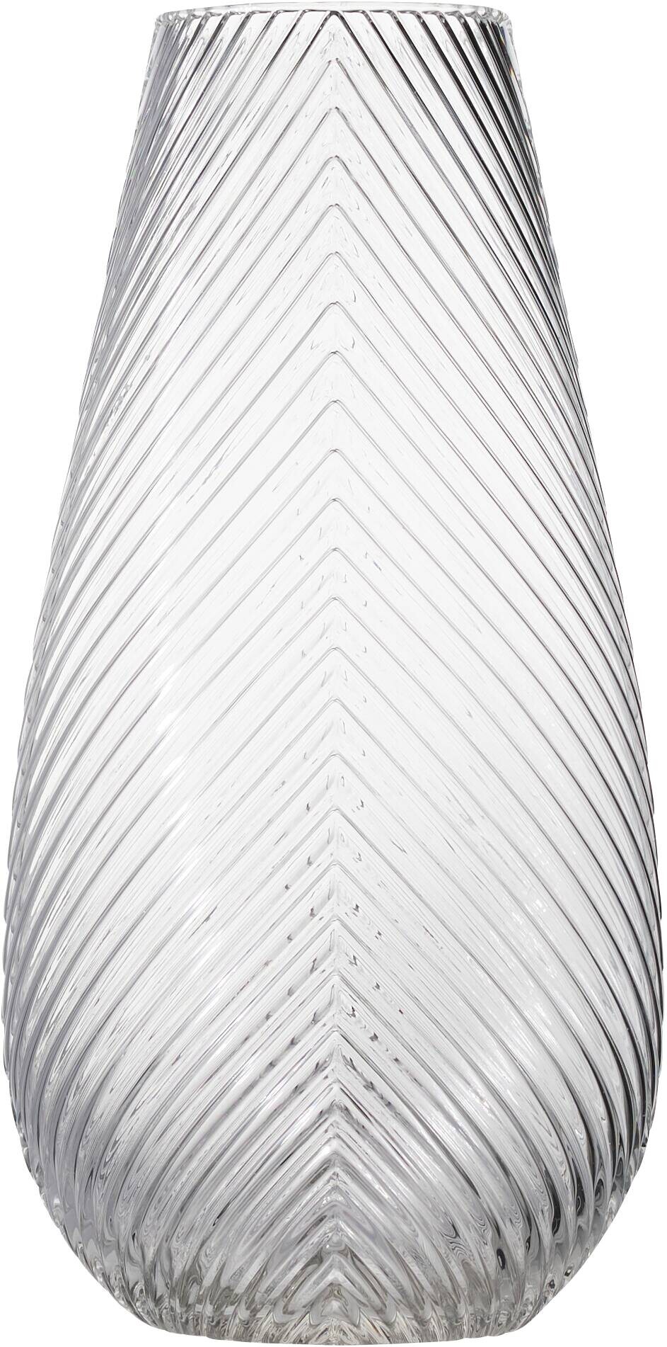 Vase klar Glas B/H/L: ca. 17x40x17 cm