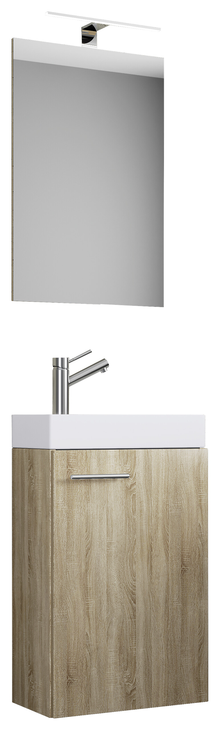 Waschplatz 4tlg-Slito Eiche Sonoma Nachbildung weiß B/H/T: ca. 41x135x22 cm