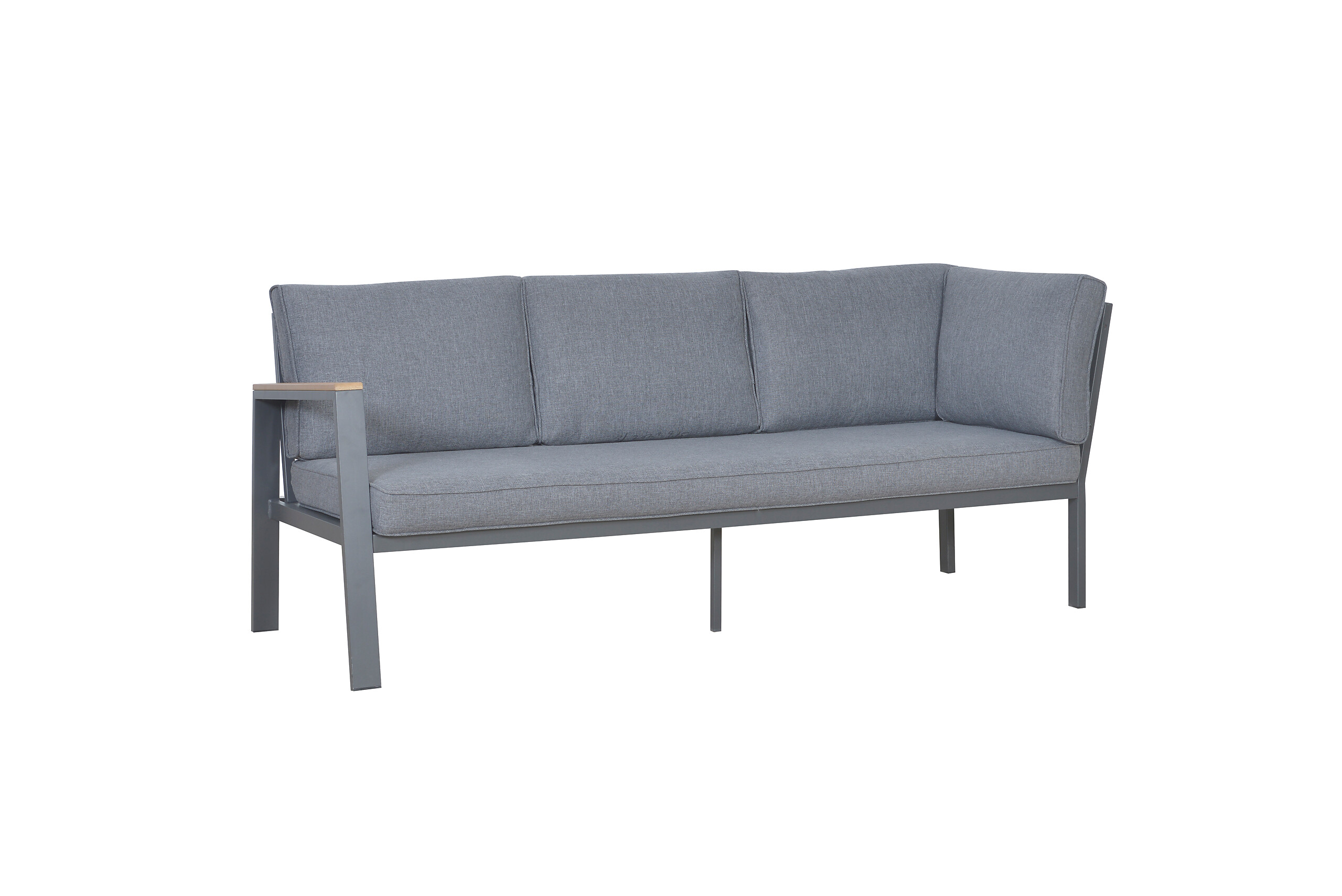 Loungeset Rhodos grau Aluminium