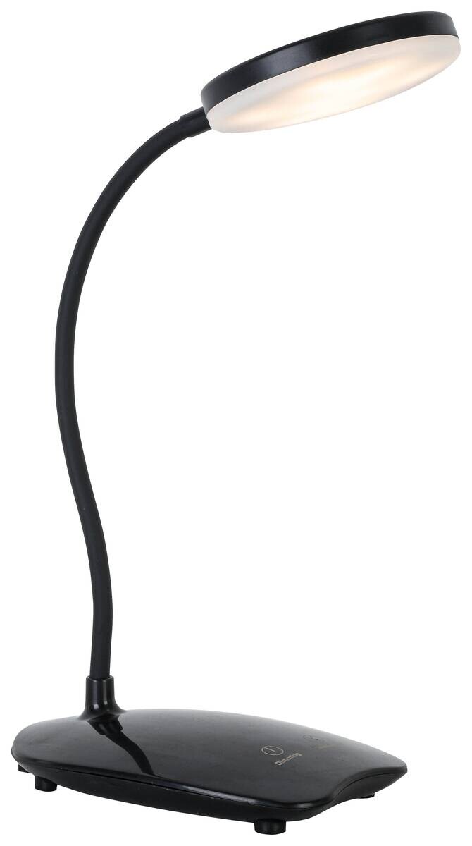 Nolo Tischleuchte Elena schwarz Kunststoff B/H/L: ca. 8,5x47x18 cm