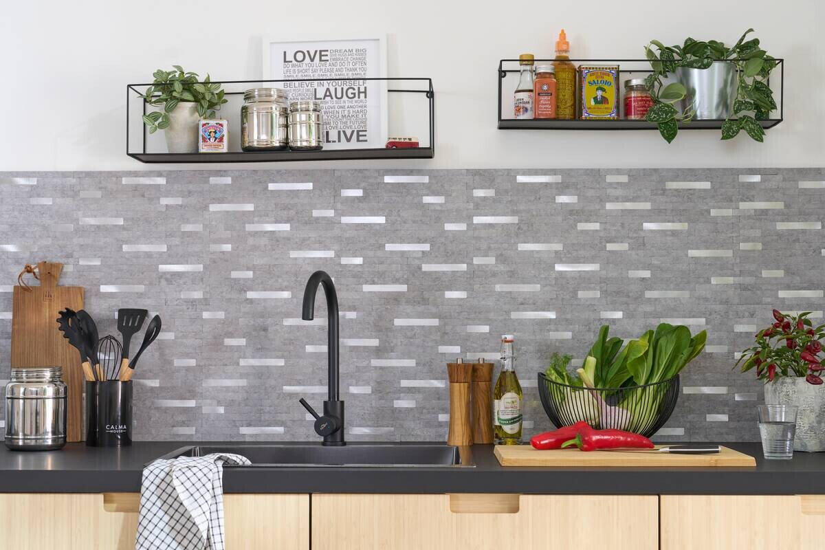 Wandfliesen Silbergrau B/L: ca. 29,2x29,7 cm