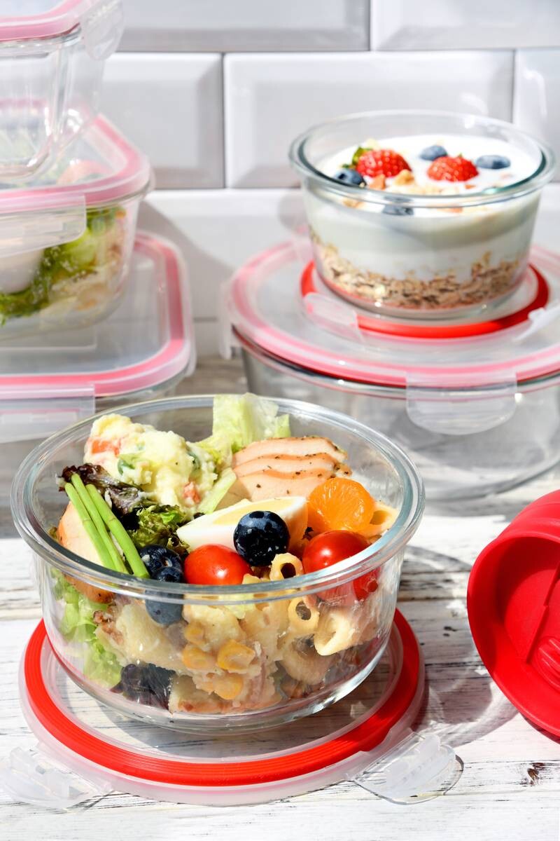 BERGNER Vorratsdosenset Go lovers rot