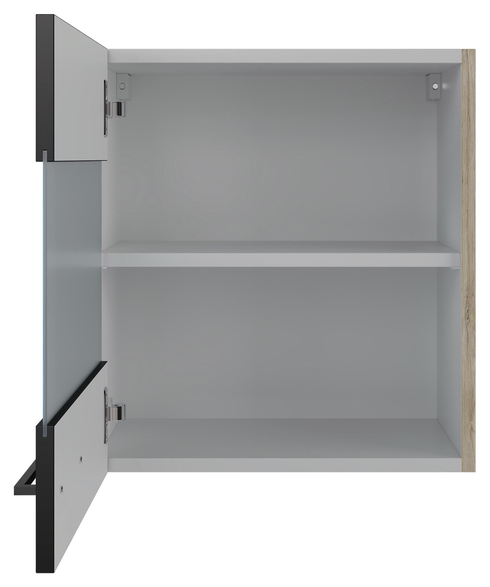 Hängeschrank Capri schwarz matt B/H/T: ca. 50x54,8x32 cm