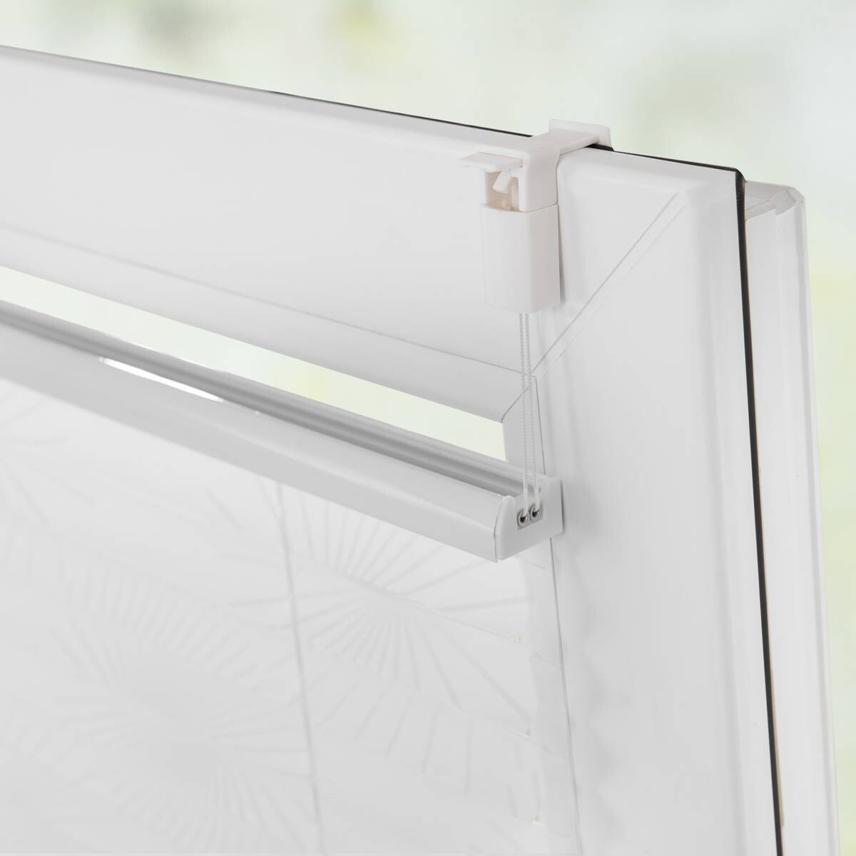 LICHTBLICK Spannplissee Sonne weiß B/L: ca. 70x130 cm