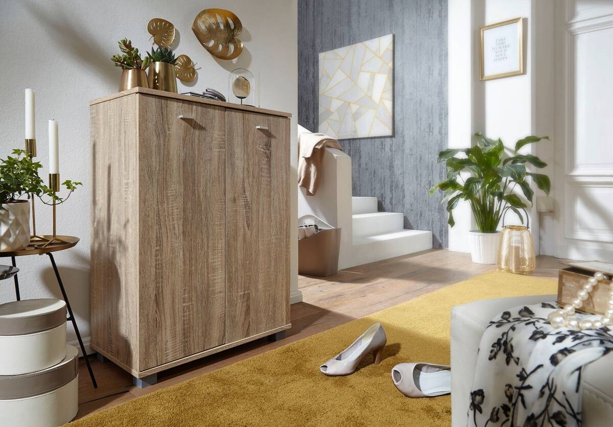 Schuhschrank Sonoma Nachbildung B/H/T: ca. 35x90x60 cm