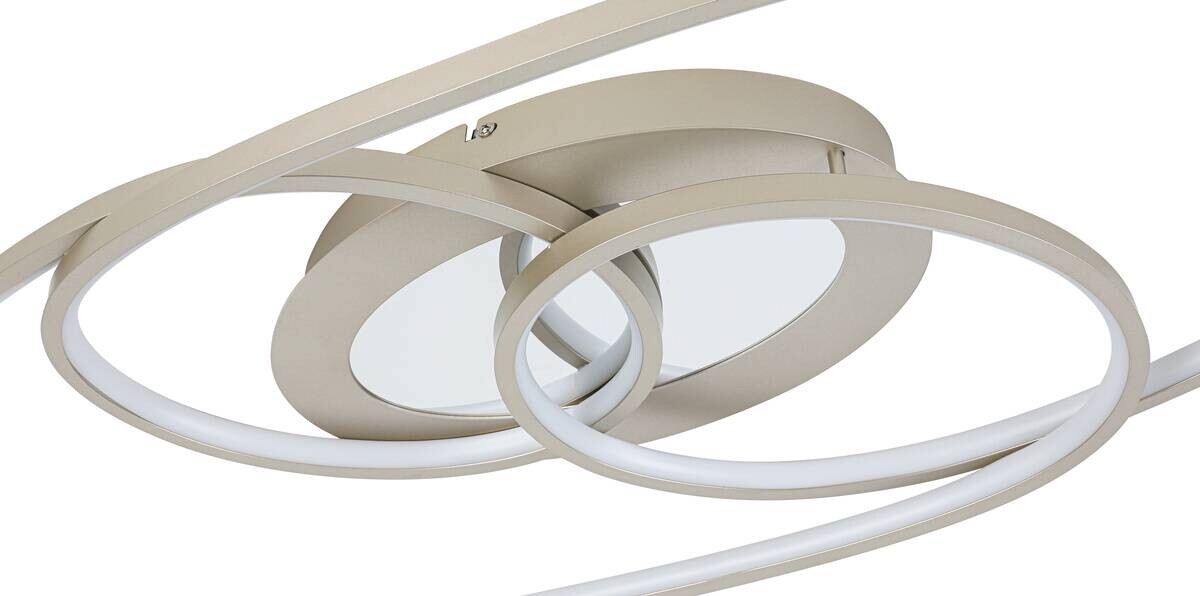 Nolo LED-Deckenleuchte Flow champagner Metall B/H/L: ca. 30x7,5x85 cm