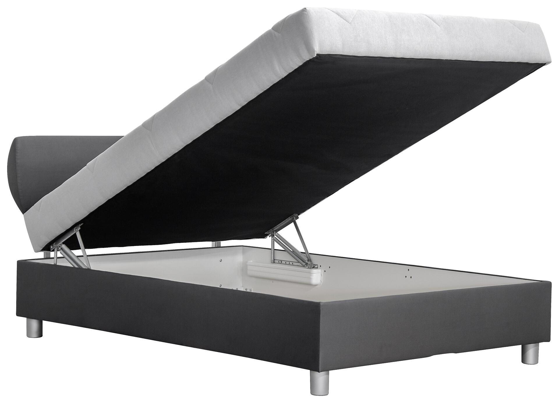 Polsterbett Aster hellgrau Liegefläche B/L: ca. 140x200 cm