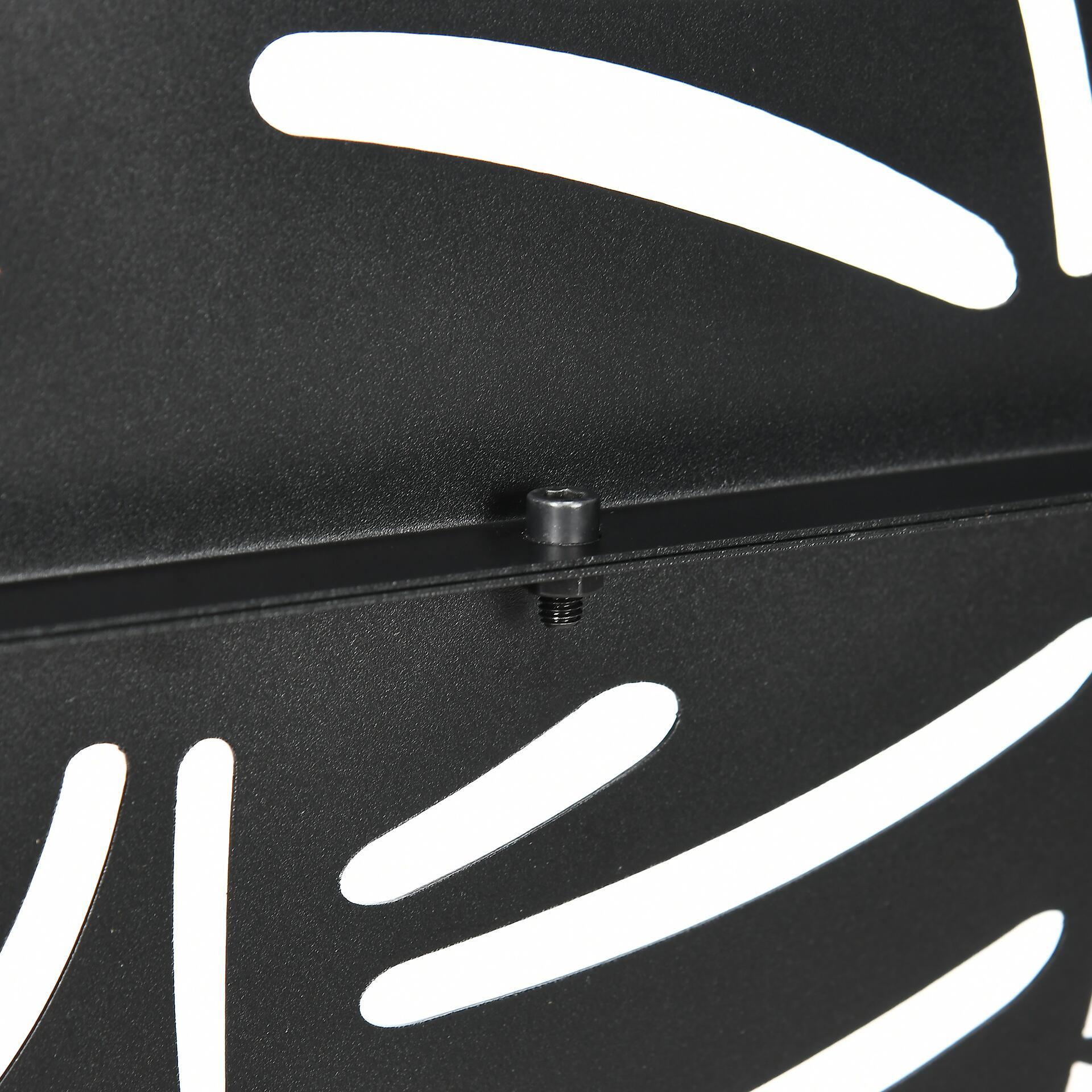 Outsunny Paravent mit Stahlrahmen