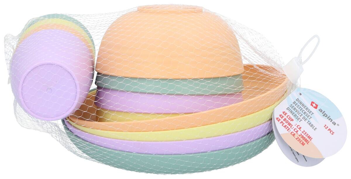 alpina Kombiservice mehrfarbig Polypropylen 12 tlg.