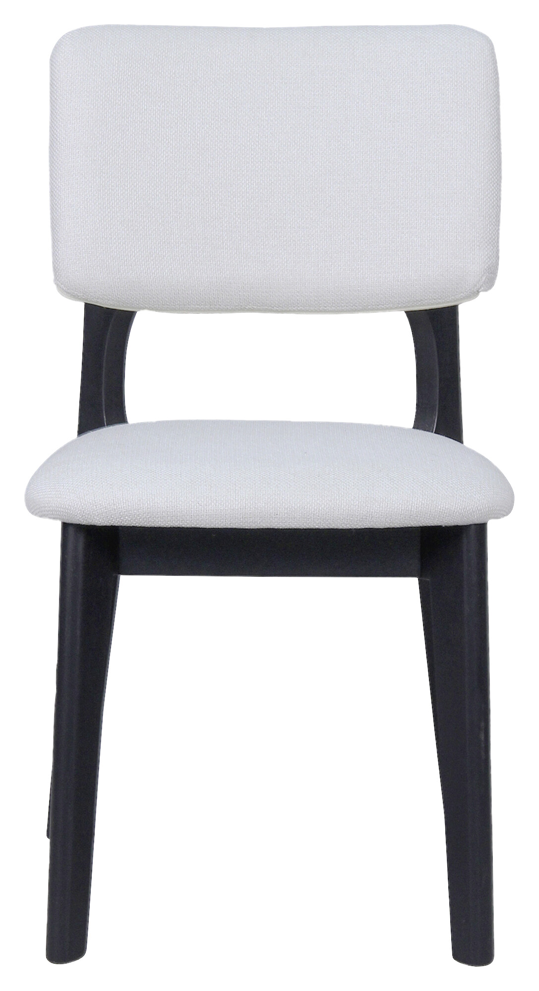 Stuhl ELSA, 2er-Set schwarz beige Webstoff B/H/T: ca. 48x87x54 cm