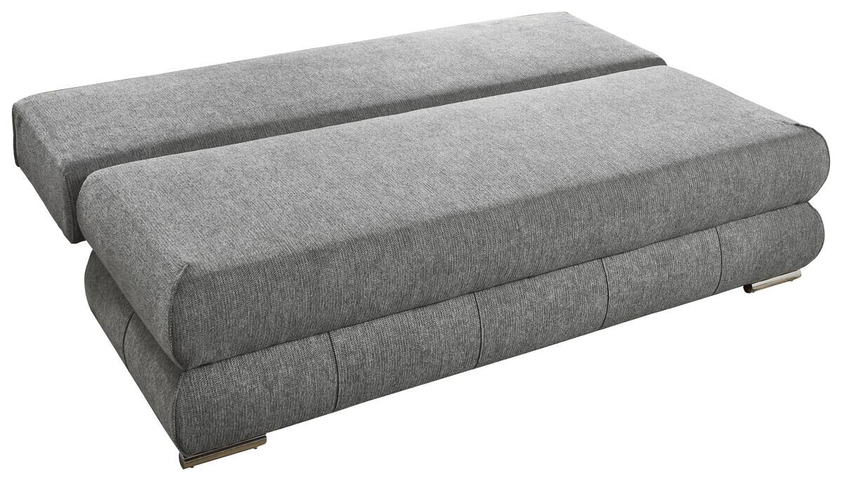 Schlafsofa Biel silber Microfaser B/H/T: ca. 199x97x95 cm
